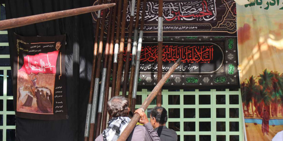 آیین سنتی «عَلَم شویی» منبر گَپ بندرعباس