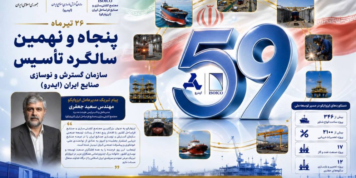 پیام تبریک مدیرعامل ایزوایکو به مناسبت پنجاه و نهمین سالروز تاسیس ایدرو