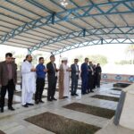 ادای احترام کارکنان بنادر و دریانوردی سیستان و بلوچستان به شهدای چابهار