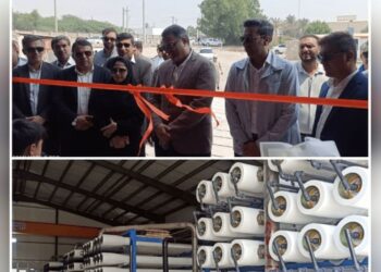آب شیرین کن ۹۵۰۰ مترمکعبی بندرلنگه و بندرکنگ وارد مدار شد