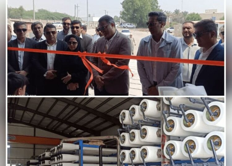 آب شیرین کن ۹۵۰۰ مترمکعبی بندرلنگه و بندرکنگ وارد مدار شد