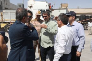 حسین فروزان از زیرساخت های تجاری و لجستیکی پایانه شلمچه بازدید کرد