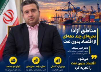 سرلک: مناطق آزاد تجربه چند دهه ای از اقتصاد بدون نفت هستند